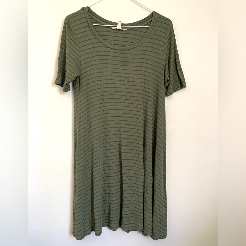 Olive Green Billabong Quarter Sleeve Dress